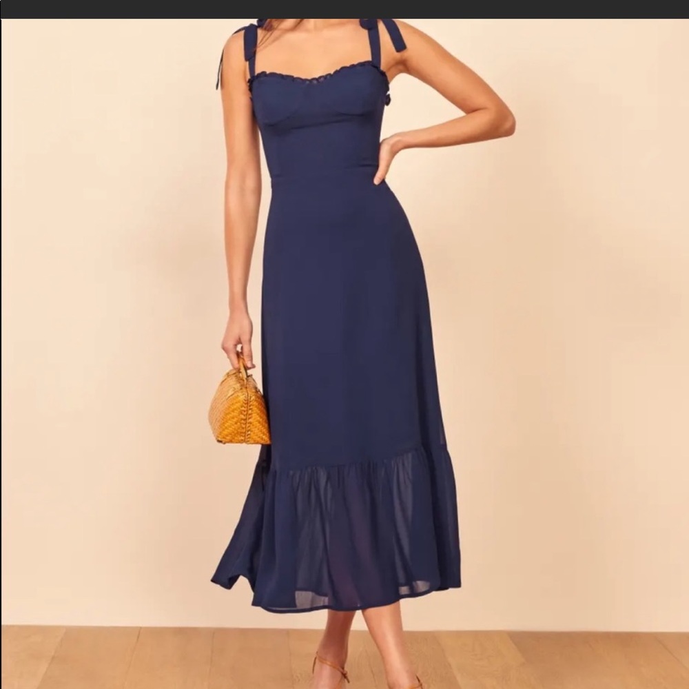 NIKITA REFORMATION DRESS IN EMERALD GREEN